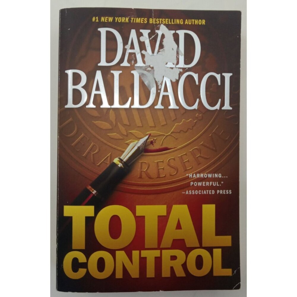 Total Control by David Baldacci – VG+ Suspense Thriller Mass Market Book